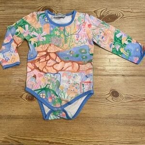 Helmstedt Baby Multicolor Molly Bodysuit In Vivid Garden